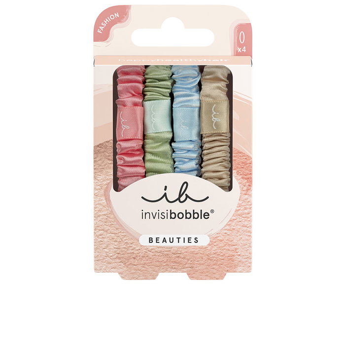 Invisibobble BEAUTIES satin sorbet 4 u - Accessoires cheveux satinés ant-frisottis, protection capillaire, tenue légère Invisibobble BEAUTIES satin sorbet 4 u - Accessoires cheveux satinés ant-frisottis, protection capillaire, tenue légère