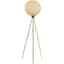 D By M.Red Lampadaire Gold en métal avec abat-jour en jute