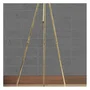 D By M.Red Lampadaire Gold en métal avec abat-jour en jute