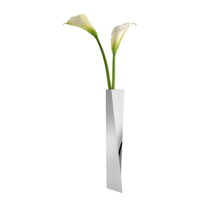 Alessi Vase ZH01 Crevasse en acier inoxydable 18/10 par Zaha Hadid Alessi Vase ZH01 Crevasse en acier inoxydable 18/10 par Zaha Hadid