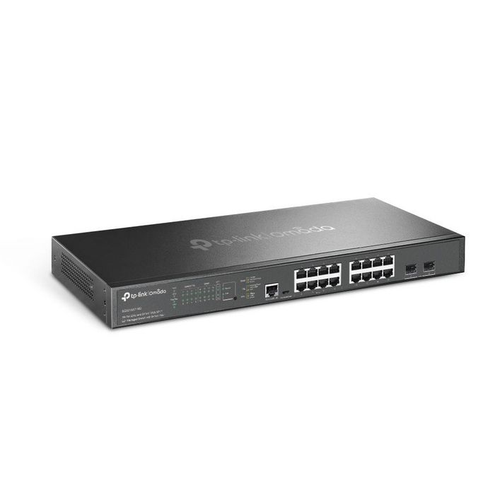 Omada - Switch géré 2.5 Gbps avec PoE+ - 16 ports RJ45 (8 PoE+), 2 slots SFP+ 10 Gbps, 240 W budget PoE, pour WiFi 7/6E/6, gestion cloud Omada SDN Omada - Switch géré 2.5 Gbps avec PoE+ - 16 ports RJ45 (8 PoE+), 2 slots SFP+ 10 Gbps, 240 W budget PoE, pour WiFi 7/6E/6, gestion cloud Omada SDN