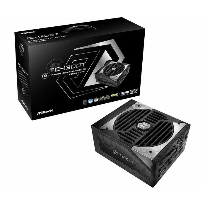 Bloc d’Alimentation ASRock 90-UXT130-TFEAAB 1300 W 80 PLUS Titanium
