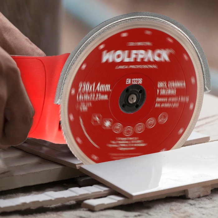 WOLFPACK LINEA PROFESIONAL Disque Diamanté Ø 230 mm pour Porcelaine et Grès WOLFPACK LINEA PROFESIONAL Disque Diamanté Ø 230 mm pour Porcelaine et Grès