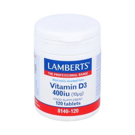 LAMBERTS Vitamina D3 400 UI 120 comprimés
