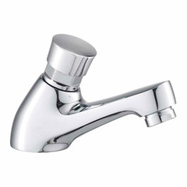 Verhal Mitigeur de lavabo temporisé en laiton Argenté