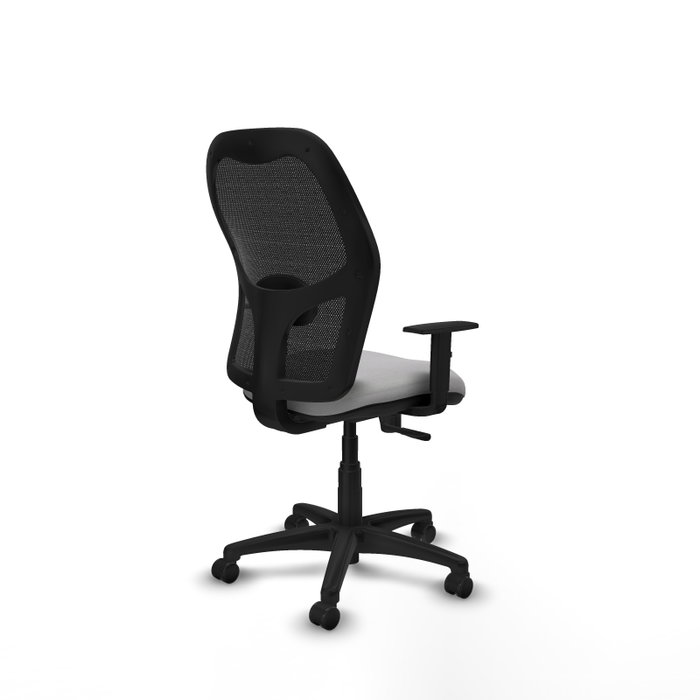 PIQUERAS Y CRESPO Chaise Alocén Synchro Gris clair et Noir avec Accoudoir 1D