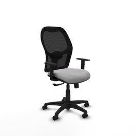 PIQUERAS Y CRESPO Chaise Alocén Synchro Gris clair et Noir avec Accoudoir 1D