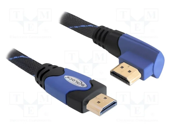 DELOCK Câble HDMI 2m avec connecteurs 90° gauche/droite DELOCK Câble HDMI 2m avec connecteurs 90° gauche/droite
