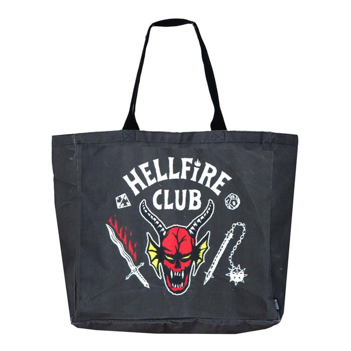 CERDÁ Sac shopping Stranger Things Hellfire Club XL Noir CERDÁ Sac shopping Stranger Things Hellfire Club XL Noir