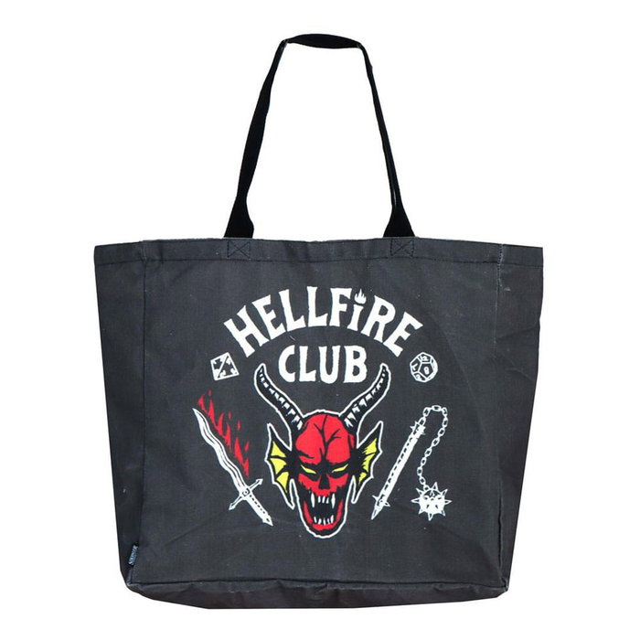 CERDÁ Sac shopping Stranger Things Hellfire Club XL Noir CERDÁ Sac shopping Stranger Things Hellfire Club XL Noir