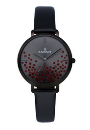 Radiant RA525605 36mm Cadran Gris et Bracelet Cuir Noir