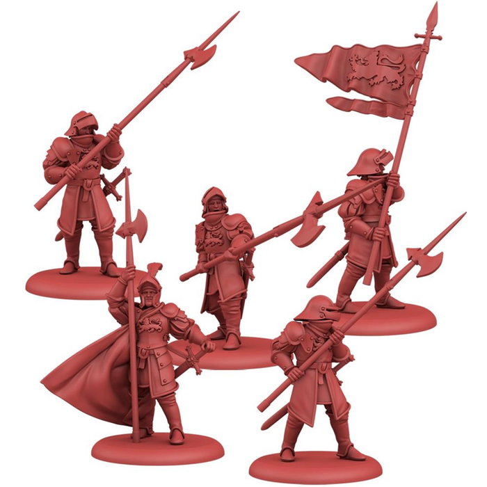 Asmodee CMON Jeu de Plateau Chanson de Glace et de Feu Alabarderos Lannister Extension Miniatures Espagnol