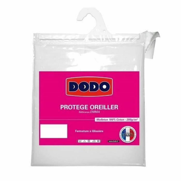 Dodo Protège-oreiller Noé 65x65 cm Blanc