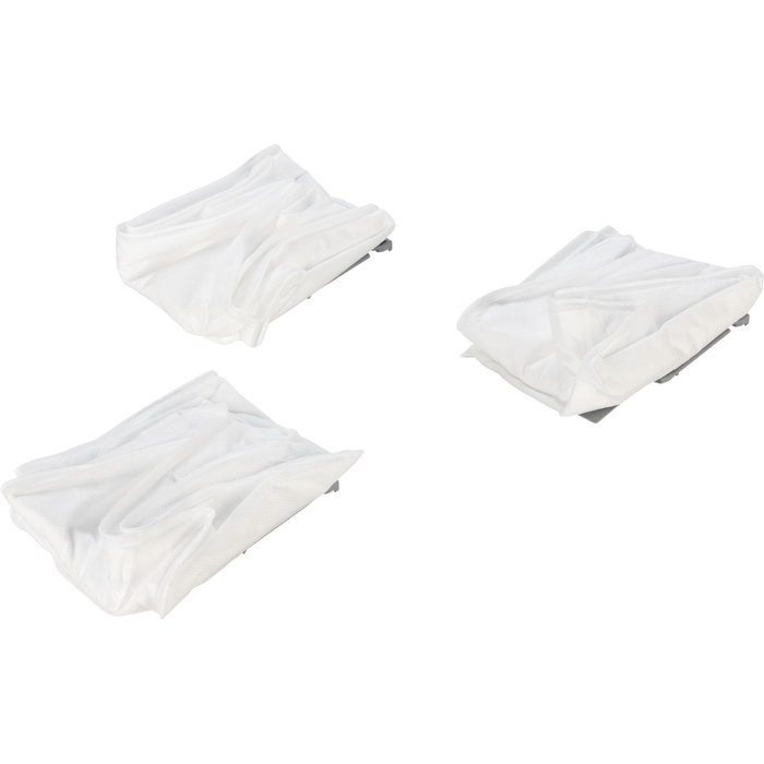 Roborock Lot de 3 sacs à poussière pour Qrevo et Saros, Blanc