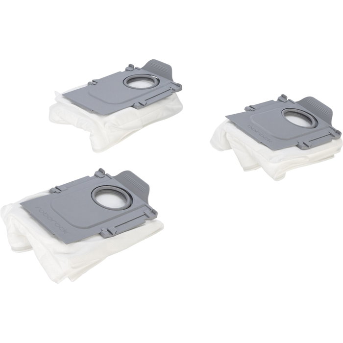 Roborock Lot de 3 sacs à poussière pour Qrevo et Saros, Blanc