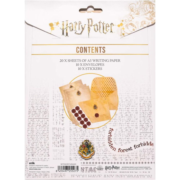PALADONE Set d'écriture lettres Hogwarts Harry Potter