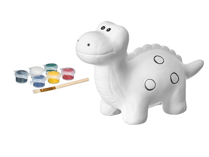 Pincello Tirelire Dinosaure Cercles Céramique à Peindre avec Pinceaux 16x11x6cm Inclus 6 Peintures (Set de 24) Pincello Tirelire Dinosaure Cercles Céramique à Peindre avec Pinceaux 16x11x6cm Inclus 6 Peintures (Set de 24)