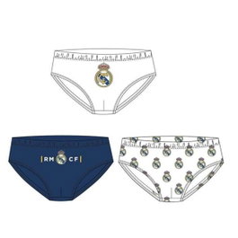 Cerdá Pack de 3 caleçons Single Jersey Real Madrid Taille 6-8 ans