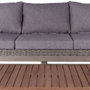 BigBuy Home Canapé de jardin Patsy Gris Aluminium Rotin Bois d'acacia