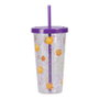 Paladone Gobelet Wish avec Paille 700 ml Plastique Pailleté