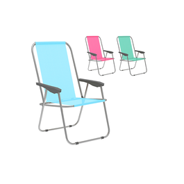 Marbueno Silla Plegable Acero Surtido 59x51x83 cm 10355 pour Plage Piscine