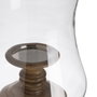 BigBuy Home Bougeoir Naturel Bois Verre 20 x 20 x 76 cm