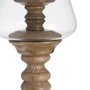 BigBuy Home Bougeoir Naturel Bois Verre 20 x 20 x 76 cm