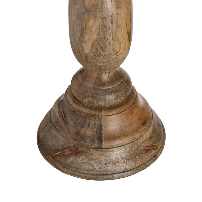 BigBuy Home Bougeoir Naturel Bois Verre 20 x 20 x 76 cm BigBuy Home Bougeoir Naturel Bois Verre 20 x 20 x 76 cm