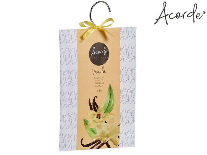 Acorde Sachet Aromatique Vanille 55g 16.5 x 28 cm avec Perche (Set de 36)