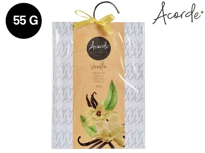 Acorde Sachet Aromatique Vanille 55g 16.5 x 28 cm avec Perche (Set de 36)