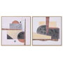 Home ESPRIT Toile Abstrait et Urbain 62,5 x 2,8 x 62,5 cm