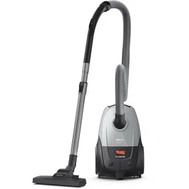 Philips XD2142/12 Aspirateur traîneau avec sac, Série 2000, filtre HEPA, 800W, 77dB, capacité 3L, gris clair, pour sols durs et tapis
