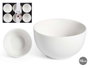 Vessia Set de 6 Bols en Porcelaine Blanche Apéritif 10 cm (Set de 8)