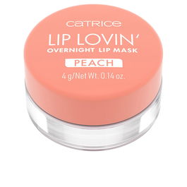 Catrice Masque de Nuit pour les Lèvres Lip Lovin' 030 Feelin' Peachy Soin Hydratant Nourrissant au Beurre de Karité et Huile de Cerise 4g