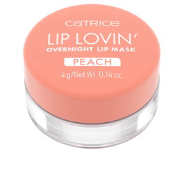 Catrice Masque de Nuit pour les Lèvres Lip Lovin' 030 Feelin' Peachy Soin Hydratant Nourrissant au Beurre de Karité et Huile de Cerise 4g