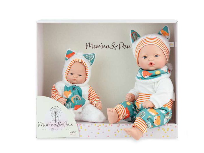 Marina & Pau Poupée Little Family Coffret 2 poupées articulées 26 et 40 cm en espagnol Marina & Pau Poupée Little Family Coffret 2 poupées articulées 26 et 40 cm en espagnol