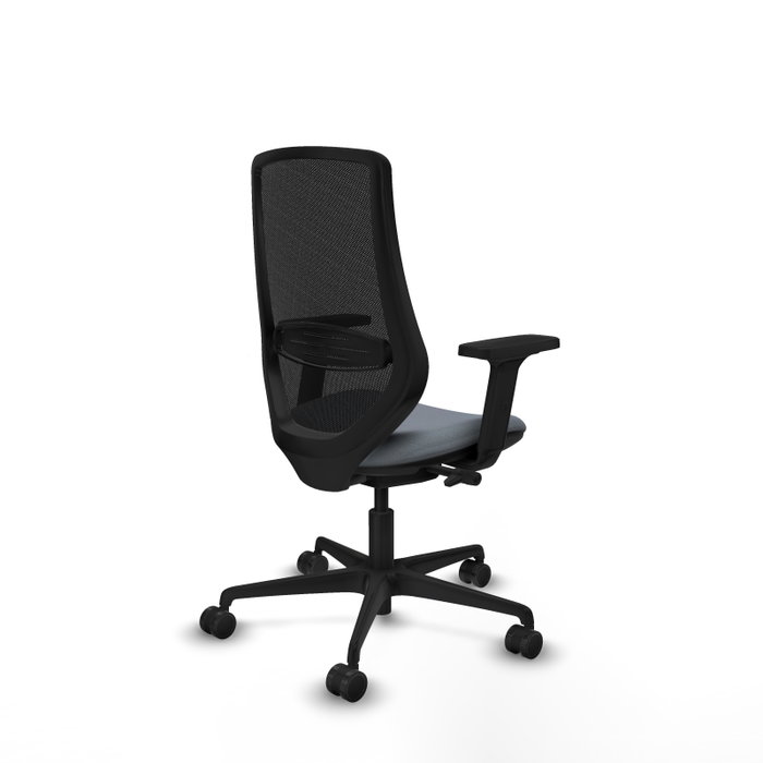 PIQUERAS Y CRESPO Chaise Mardos Synchrone Traslack Gris Maille Noir PIQUERAS Y CRESPO Chaise Mardos Synchrone Traslack Gris Maille Noir