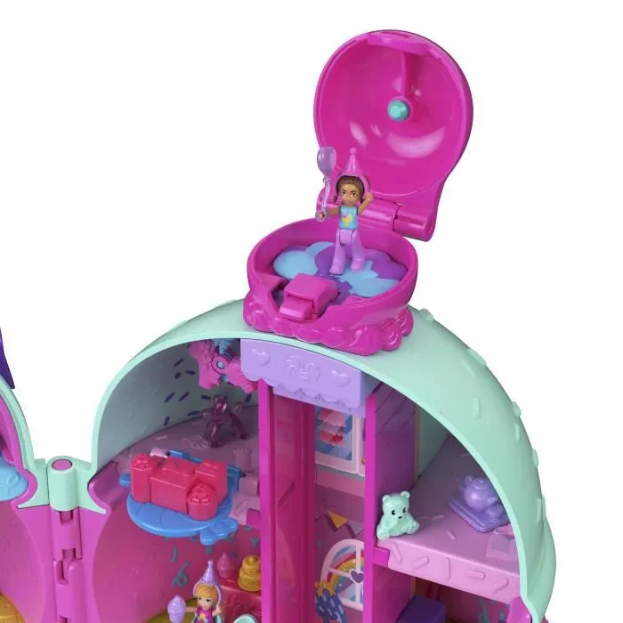 Polly Pocket Coffret Maison Cornet de Glace avec 2 figurines et 23 accessoires - JFT91 - Jouet pour enfant à partir de 4 ans