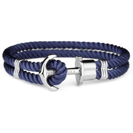 Paul Hewitt Bracelet PH-N-S-N-M Bleu en Tissu