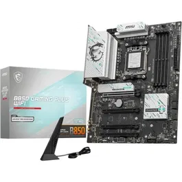 MSI Carte mère B850 GAMING PLUS WiFi ATX AM5 pour AMD Ryzen 7000/8000/9000 - Wi-Fi 7, Ethernet 5 Gbit/s, DDR5, RAID