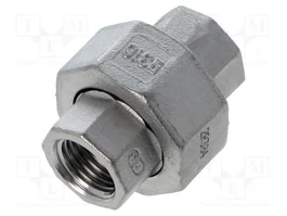 GEBO Connecteur double G 1/4'' en acier inoxydable