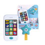 TACHAN Téléphone Bébé Educatif avec Activités, Enregistrement Vocal, Star Lumineuse, 12 Sons, 6 Langues (Français Inclus), Pour Enfants +12 Mois
