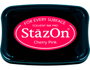 Tsukineko Tampon STAZON Rose Cerise pour Verre et Plastique
