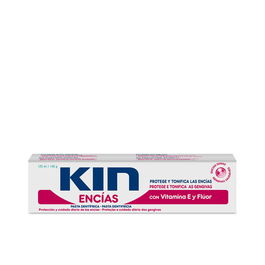 Kin Pasta Dentífrica Encías 125 ml - Protection Quotidienne des gencives, Prévention Caries, à la Chlorhexidine et Vitamine E