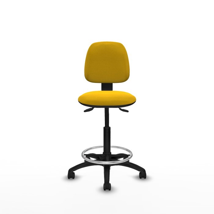 PIQUERAS Y CRESPO Tabouret Isso Asynchrone Tissu Jaune Structure Polyamide Noire PIQUERAS Y CRESPO Tabouret Isso Asynchrone Tissu Jaune Structure Polyamide Noire