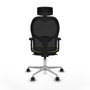 Piqueras y Crespo Chaise de Bureau avec Appui-tête Jorquera 2D086N2 Vert