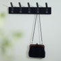 Day Porte-manteau mural avec 5 doubles crochets noir