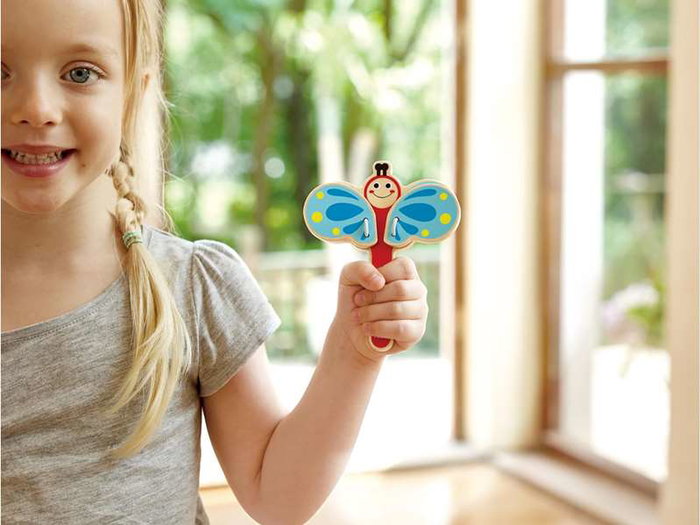 Hape - Kit d'instruments de percussion rythmique pour enfants à partir de 2 ans - Nature et bois