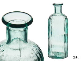 Giftdecor Bouteille Décorative en Verre Hollande Rayures 2,5 L 12x33x12 cm (Set de 6)