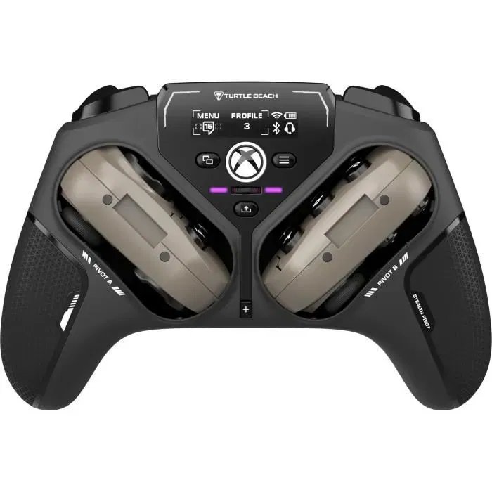Turtle Beach Stealth Pivot Manette de Jeu Sans Fil TBS-0120-05 - Connectivité 2.4 GHz ou Bluetooth - Noir - Écran Connecté, Commande Ajustable et Sticks Hall pour PC, Android, Xbox Turtle Beach Stealth Pivot Manette de Jeu Sans Fil TBS-0120-05 - Connectivité 2.4 GHz ou Bluetooth - Noir - Écran Connecté, Commande Ajustable et Sticks Hall pour PC, Android, Xbox